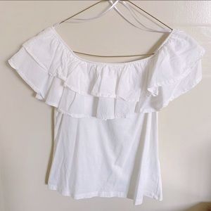 White off shoulder top